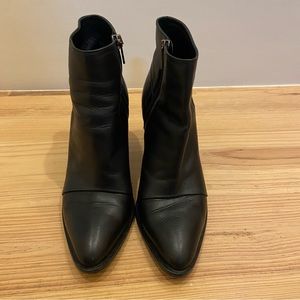 Vince Black pointed toe booties